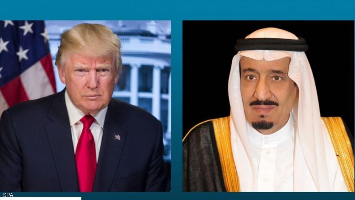 العاهل السعودي يتصل بترامب لبحث التطورات