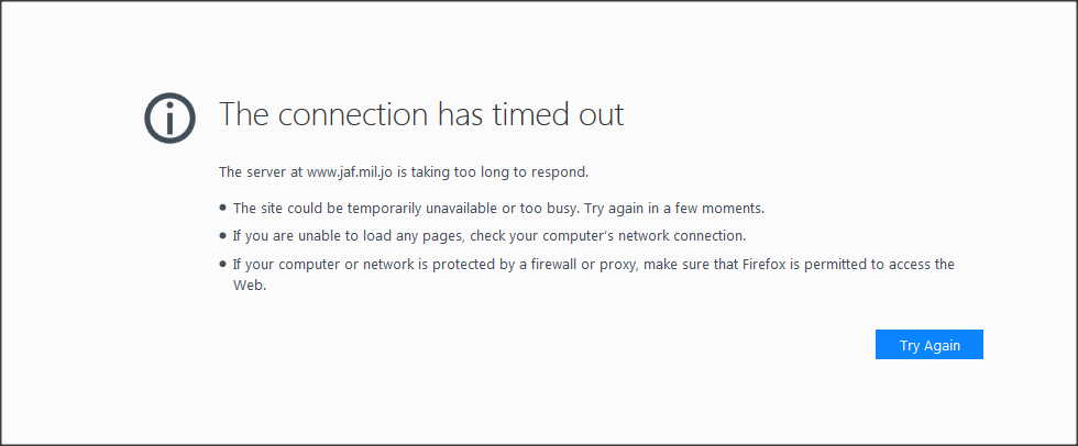 تعطل مواقع وزارات إلكترونية في الأردن
