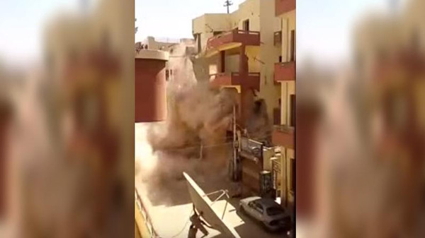 فيديو مروع.. لحظة انهيار مبنى سكني