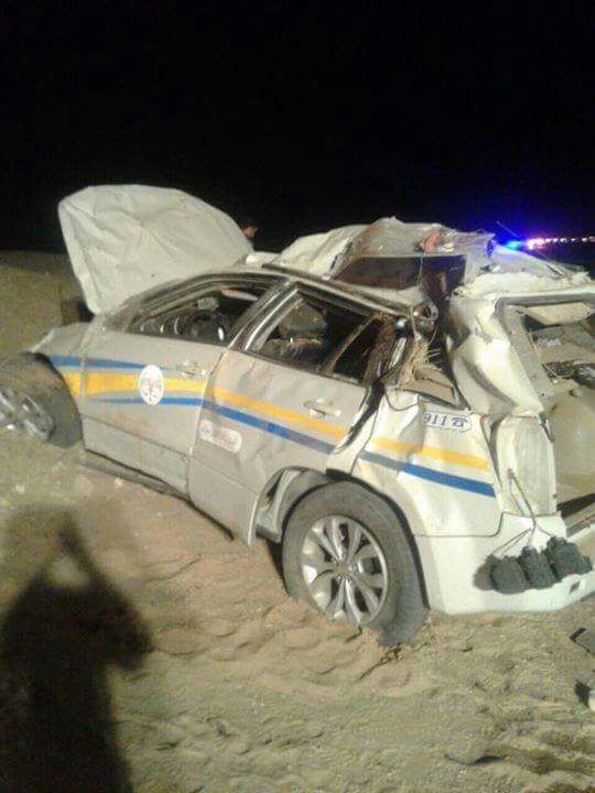 إصابة رجلي امن بتدهور دورية على