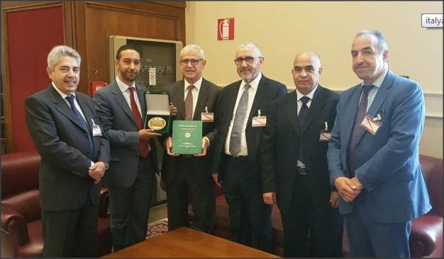 النائب البرلماني الايطالي خالد شوقي يستقبل