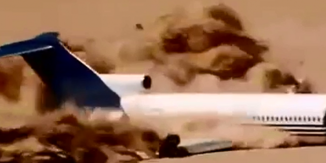 شاهد كيف يختبرون اصطدام طائرة “بوينج