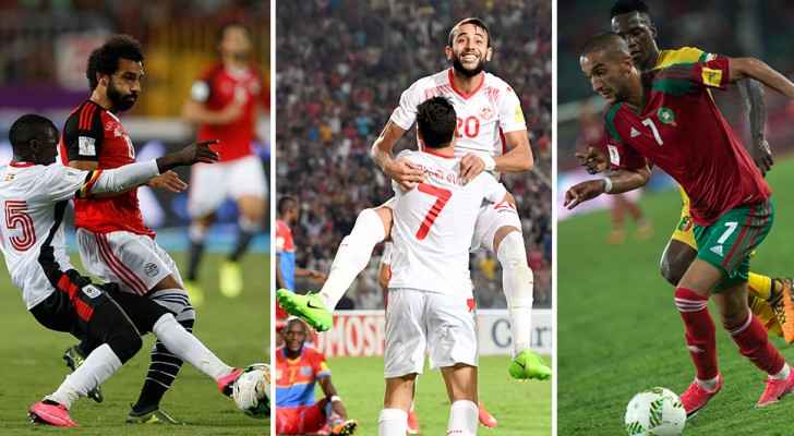 حظوظ تونس ومصر والمغرب بالوصول لمونديال