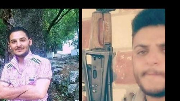 دفن ابنه بعد تعرفه على جثته