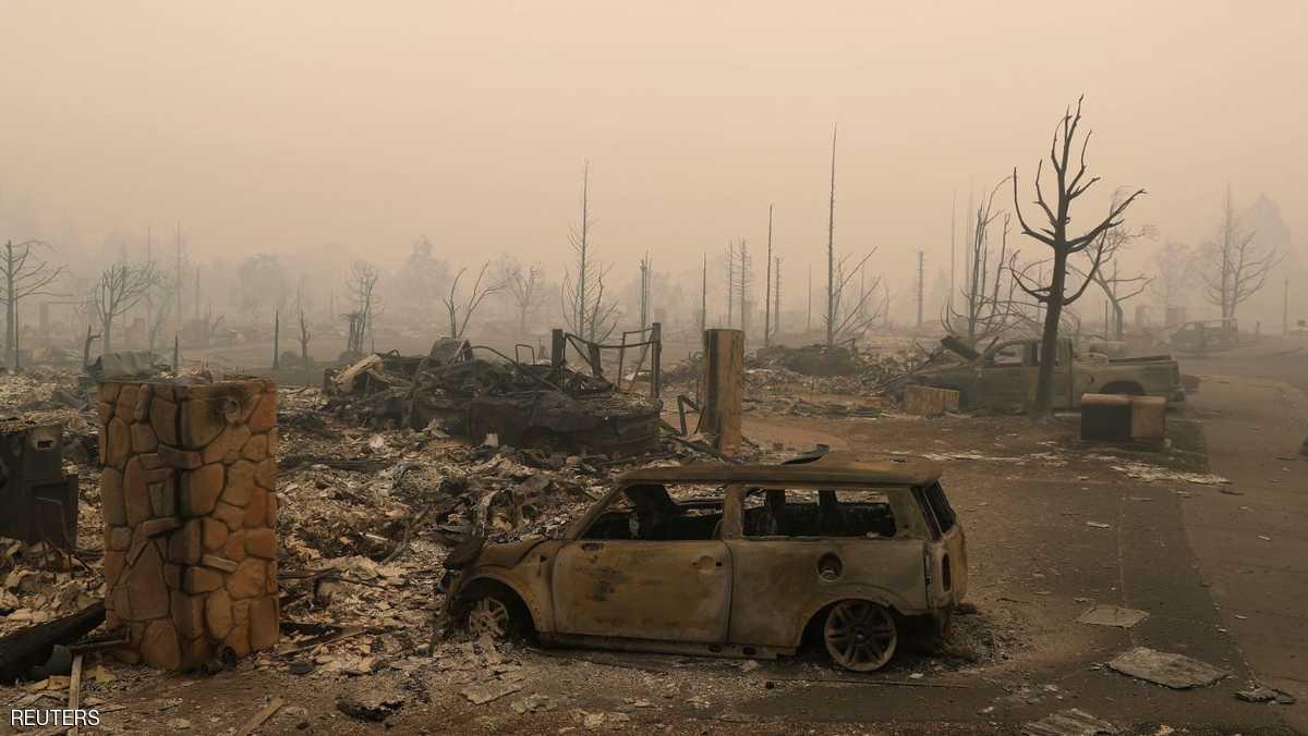 اتساع رقعة الحرائق في ولاية كاليفورنيا