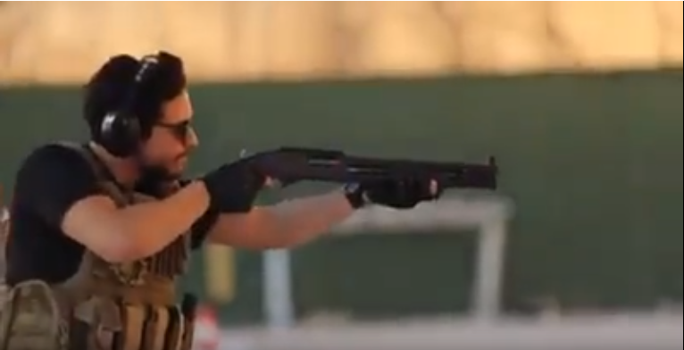 ولي العهد خلال تمارين رماية (فيديو)