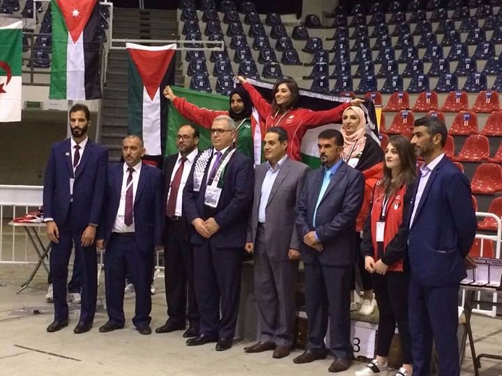 16 ذهبية للأردن في البطولة العربية