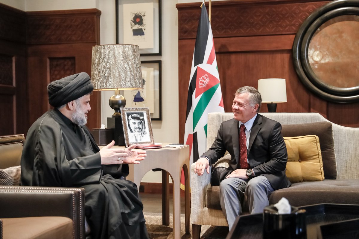 الملك يلتقي الصدر