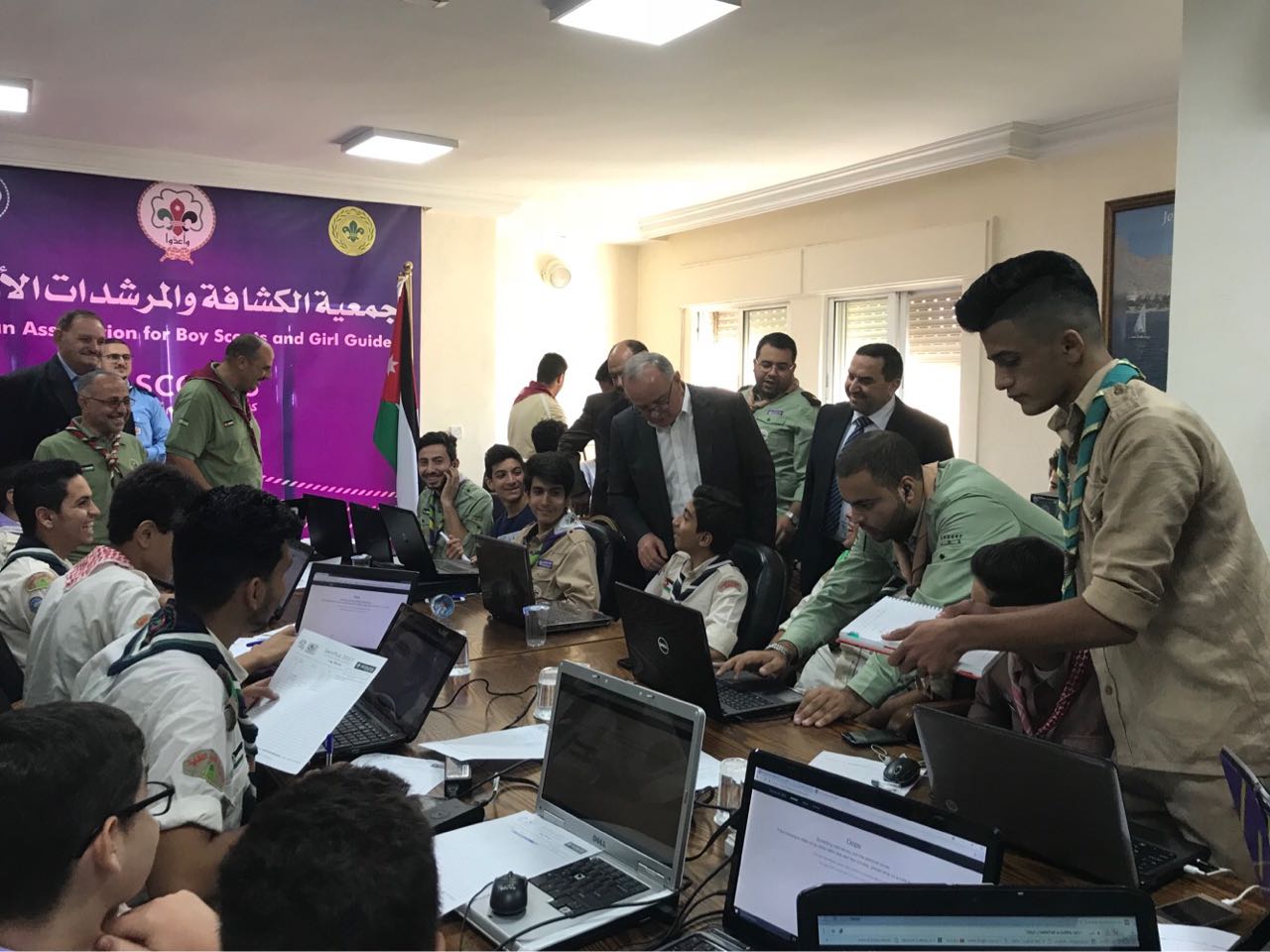 الكشافة الأردنية تشارك في المخيم الكشفي