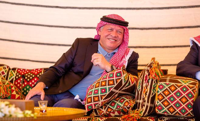 الملك في عجلون اليوم