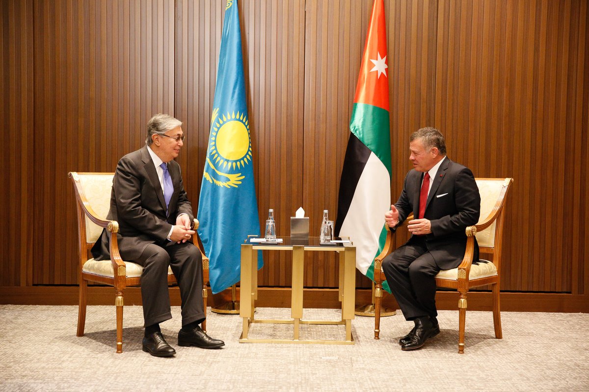 الملك والرئيس الكازاخستاني يعقدان مباحثات في