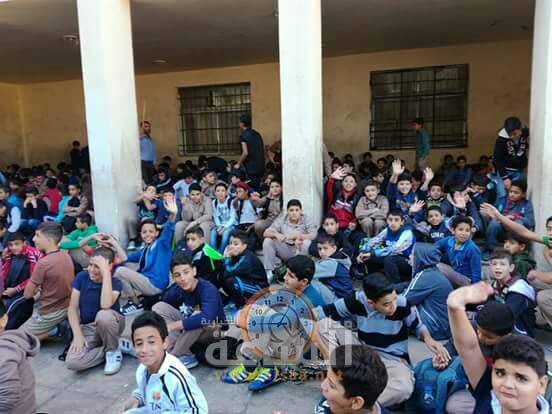 اعتصام في مدرسة الأمير طلال إثر