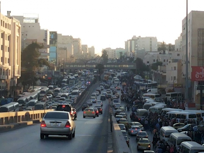 إغلاق جزئي على دوار صويلح