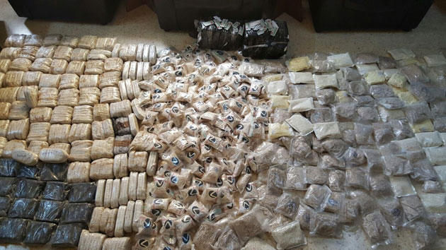 الامن يتلف مخدرات تم ضبطها في