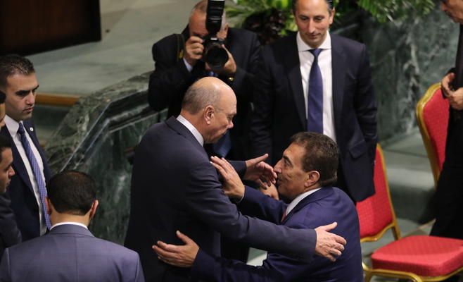 رئيسا الأعيان والنواب يصلان الديوان الملكي