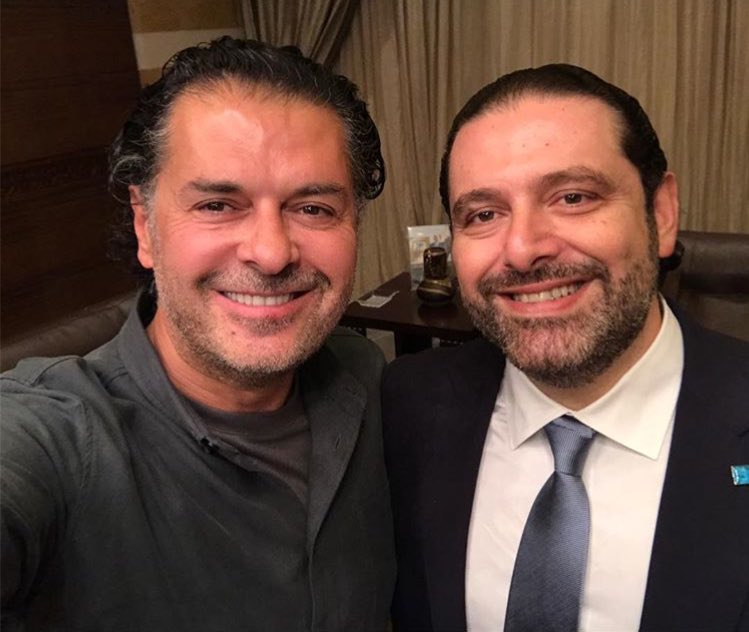 راغب علامة يستقبل الحريري بأغنية