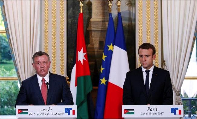 الملك يؤكد للرئيس الفرنسي ان قرار