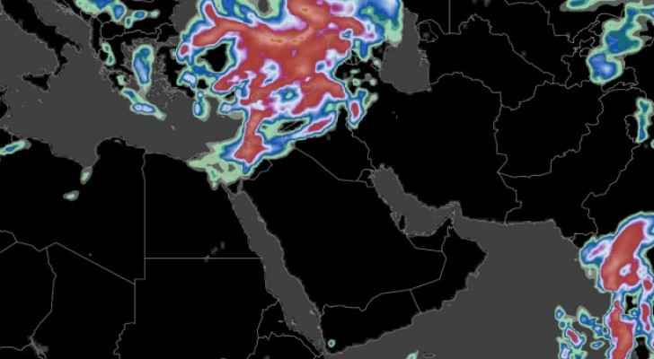 كتلة هوائية باردة تؤثر على شمال