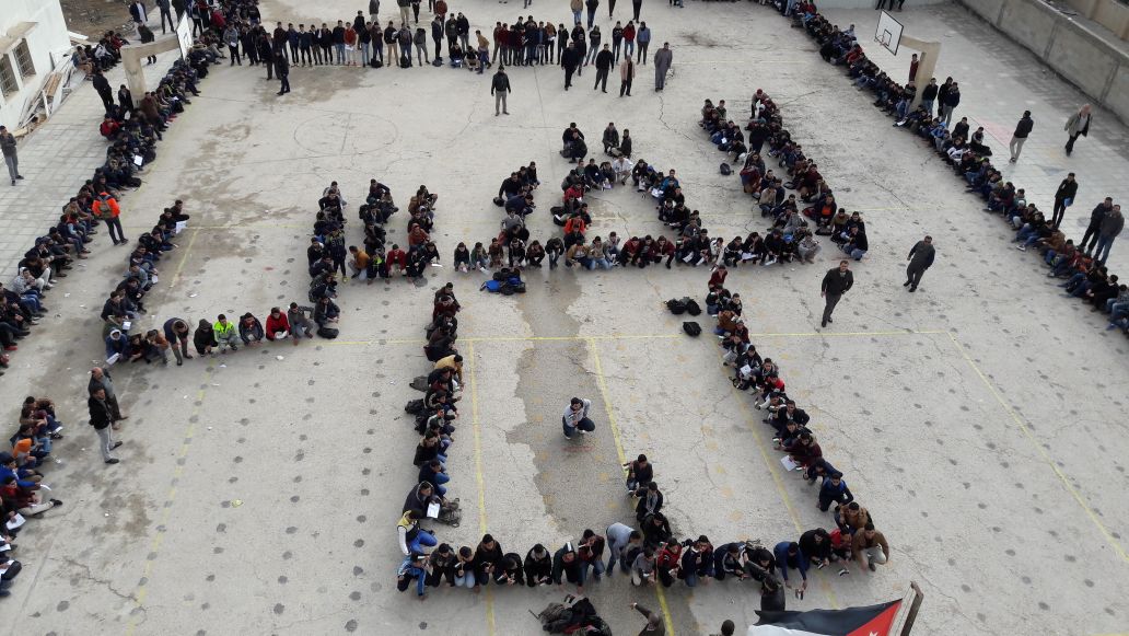 فعاليات احتجاجية لطلبة المدارس الاردنية تضامنا