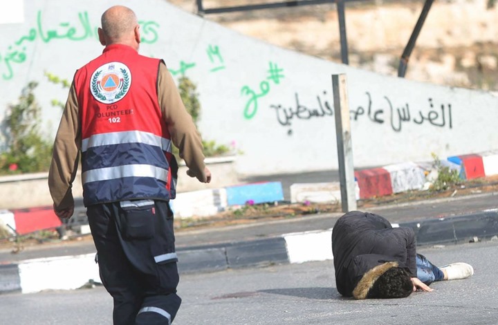 عملية إعدام قوات الاحتلال لشاب فلسطيني
