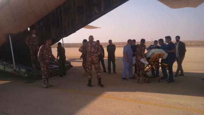 بالصور: اخلاء طبي لنقل مصابين اردنيين