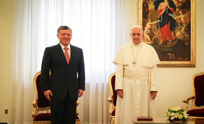 الملك لـ البابا فرانسيس: يجب احترام