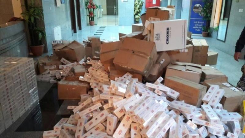 ضبط 100 كرتونة دخان مهرب بالرمثا