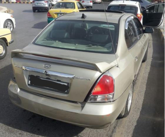 ضبط المركبة التي كانت تسير بعكس