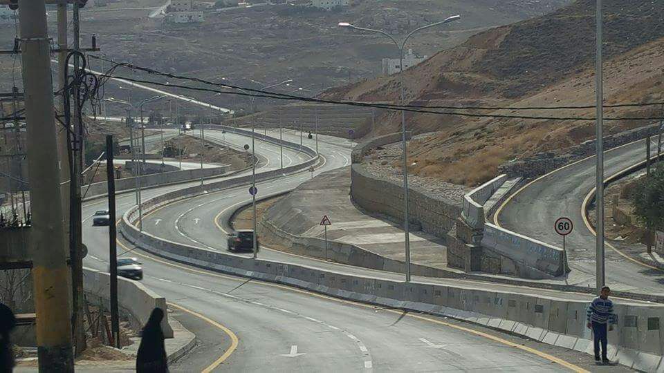 افتتاح جسر الثنية الكرك