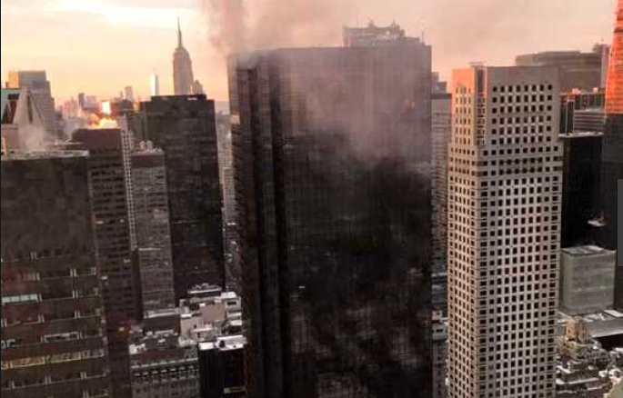 حريق في ’برج ترامب‘ وسط نيويورك