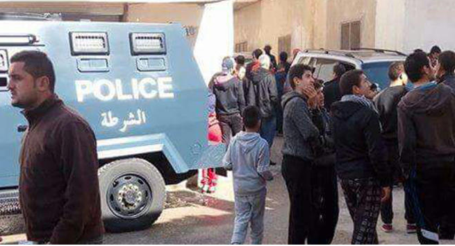 إحراق منزل والد قاتل أسرته في