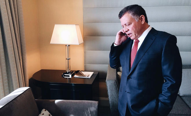 الملك يهاتف السيسي