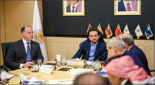 الأمير الحسين في المركز الوطني للأمن
