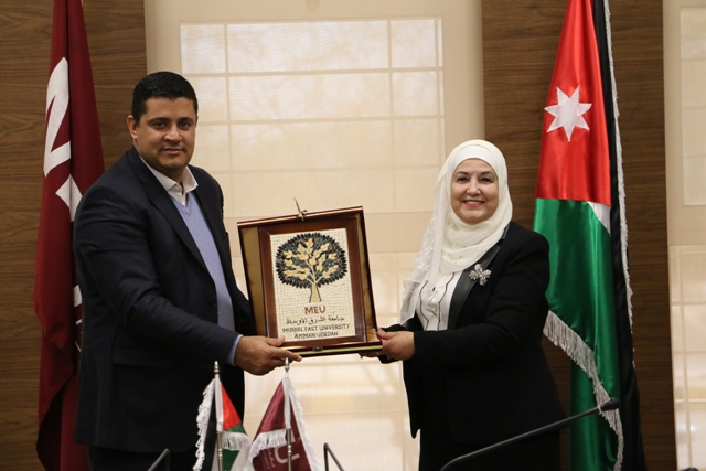 جامعة الشرق الاوسط تدعم محافظة مادبا