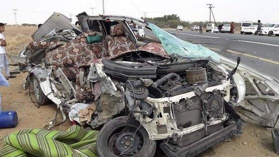 سعودي يفقد عائلته بحادث سير