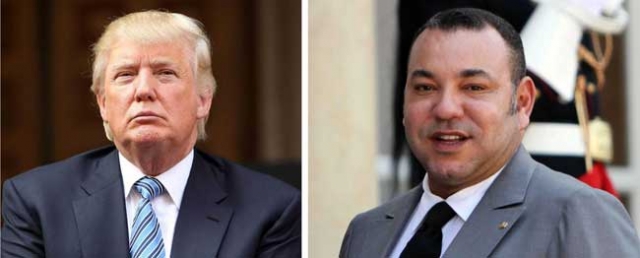 ترامب للعاهل المغربي: نشاطركم الرأي بشأن