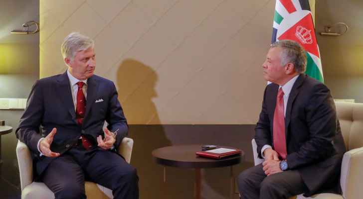 الملك يلتقي ملك بلجيكا والرئيس الغيني