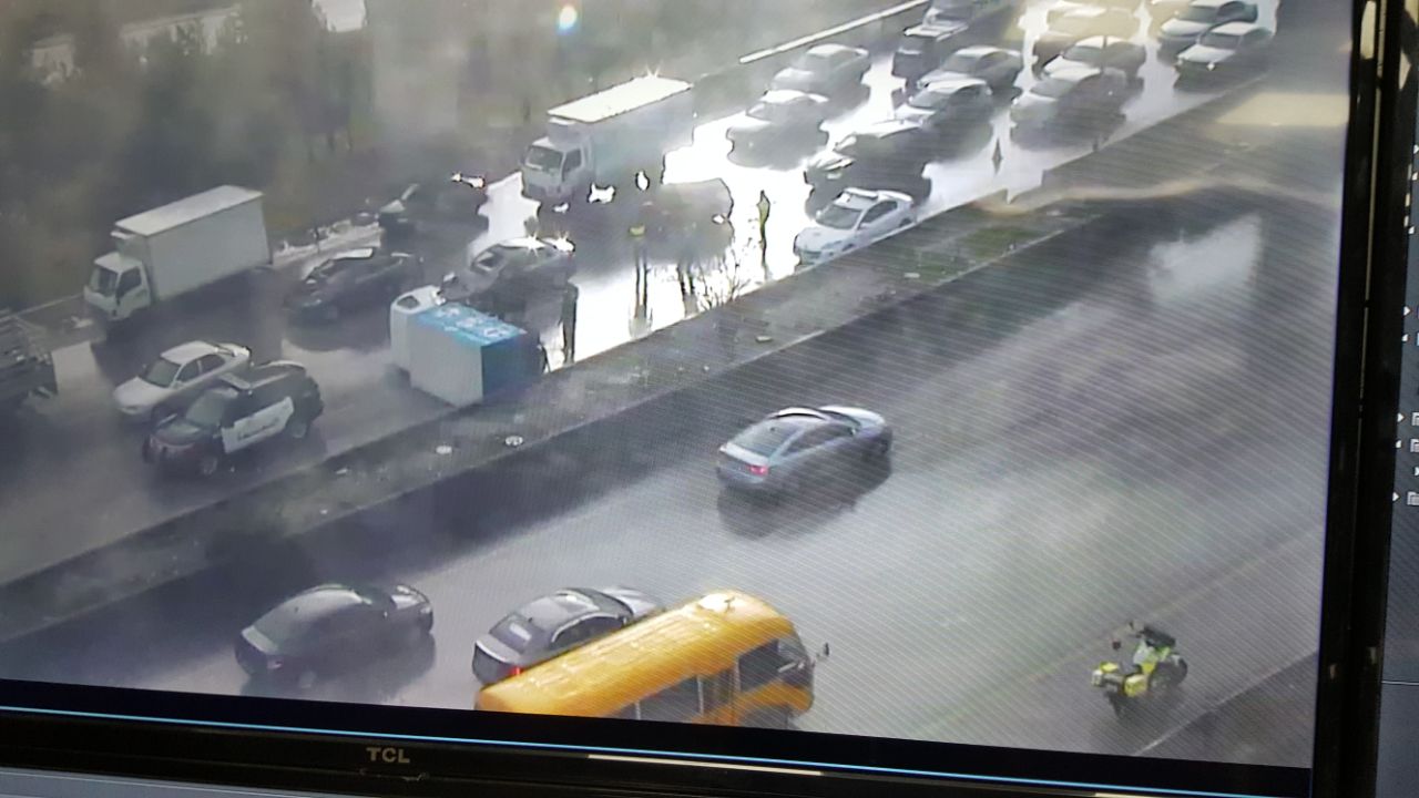 حادث سير يسبب أزمة مرورية خانقة