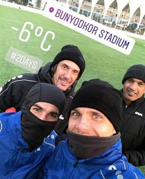 الفيصلي يتدرب تحت الصفر المئوي