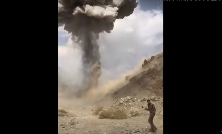 بالفيديو.. إتلاف كميات هائلة من المفرقعات