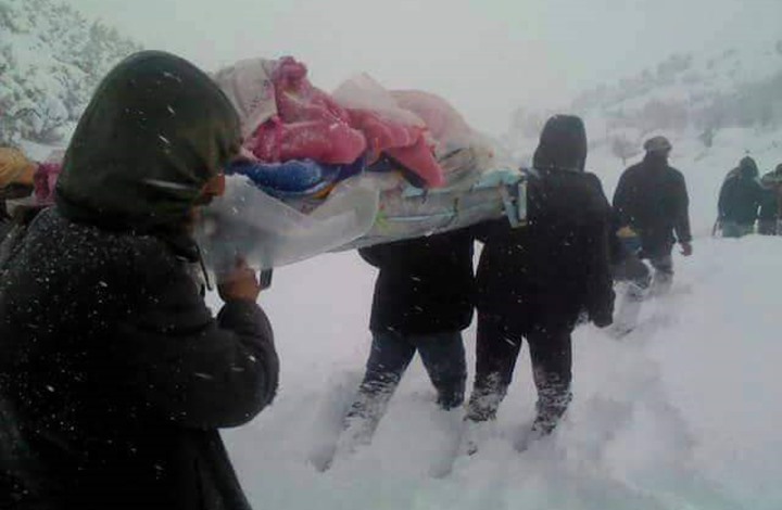 الثلوج تحاصر أكثر من 500 ألف