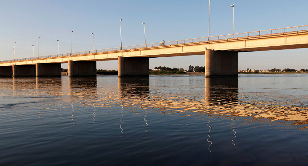 كارثة.. . توقف جريان نهر دجلة