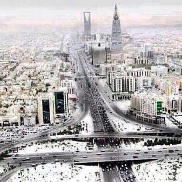 العاصفة الثلجية التي ستضرب الرياض تثير