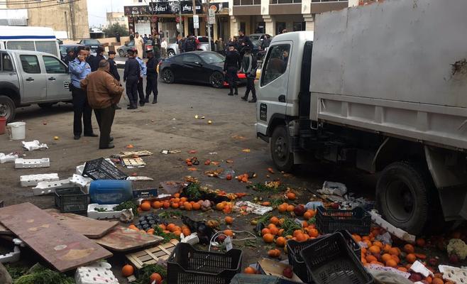 أعمال شغب أثناء إزالة بسطات في