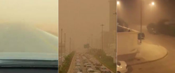 الغبار يشلّ السعودية (فيديو)