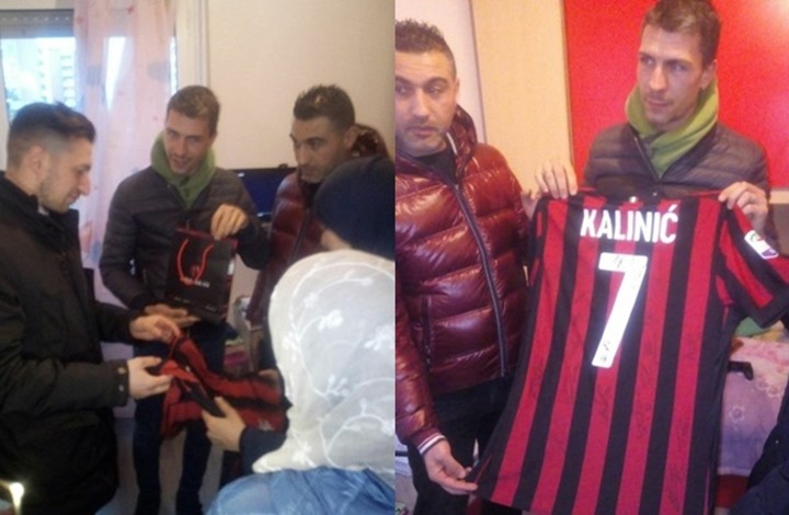 لاعبو ميلان يكرمون روح طفل عربي