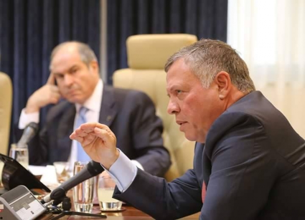 الملقي والوزراء الجدد في الديوان الملكي