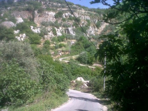 عجلون: تصدع شارع في عرجان يهدد