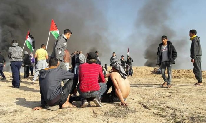 16 جريحا برصاص الاحتلال في قطاع