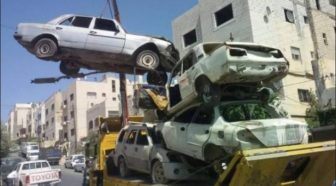 الأمانة تواصل إزالة المركبات المهجورة من